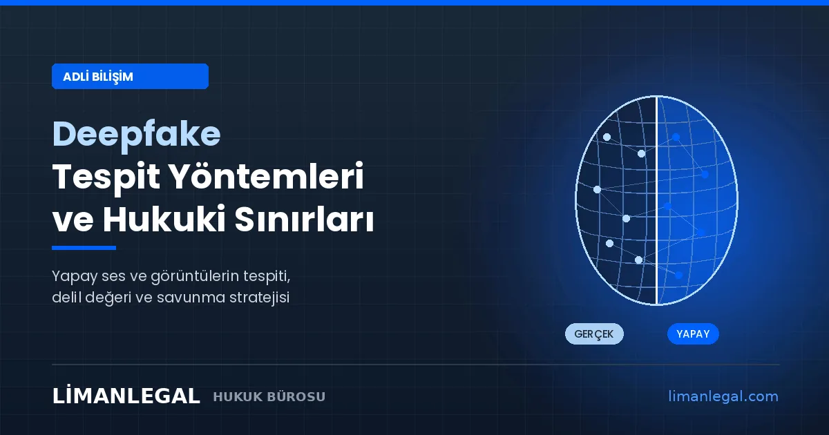 Deepfake Tespit Yöntemleri ve Adli Bilişim: Yapay İçeriklerin Delil Değeri