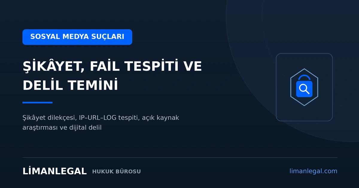 Sosyal Medya Üzerinden İşlenen Suçlar ve Delil Temini